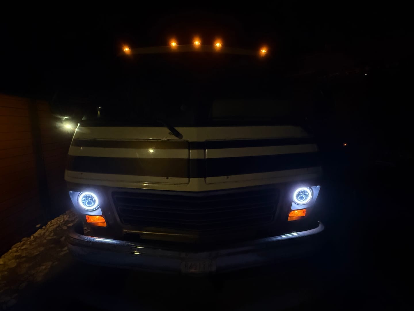 Customer photo review of 7" 'Halo' LED Colour Chasing Headlights