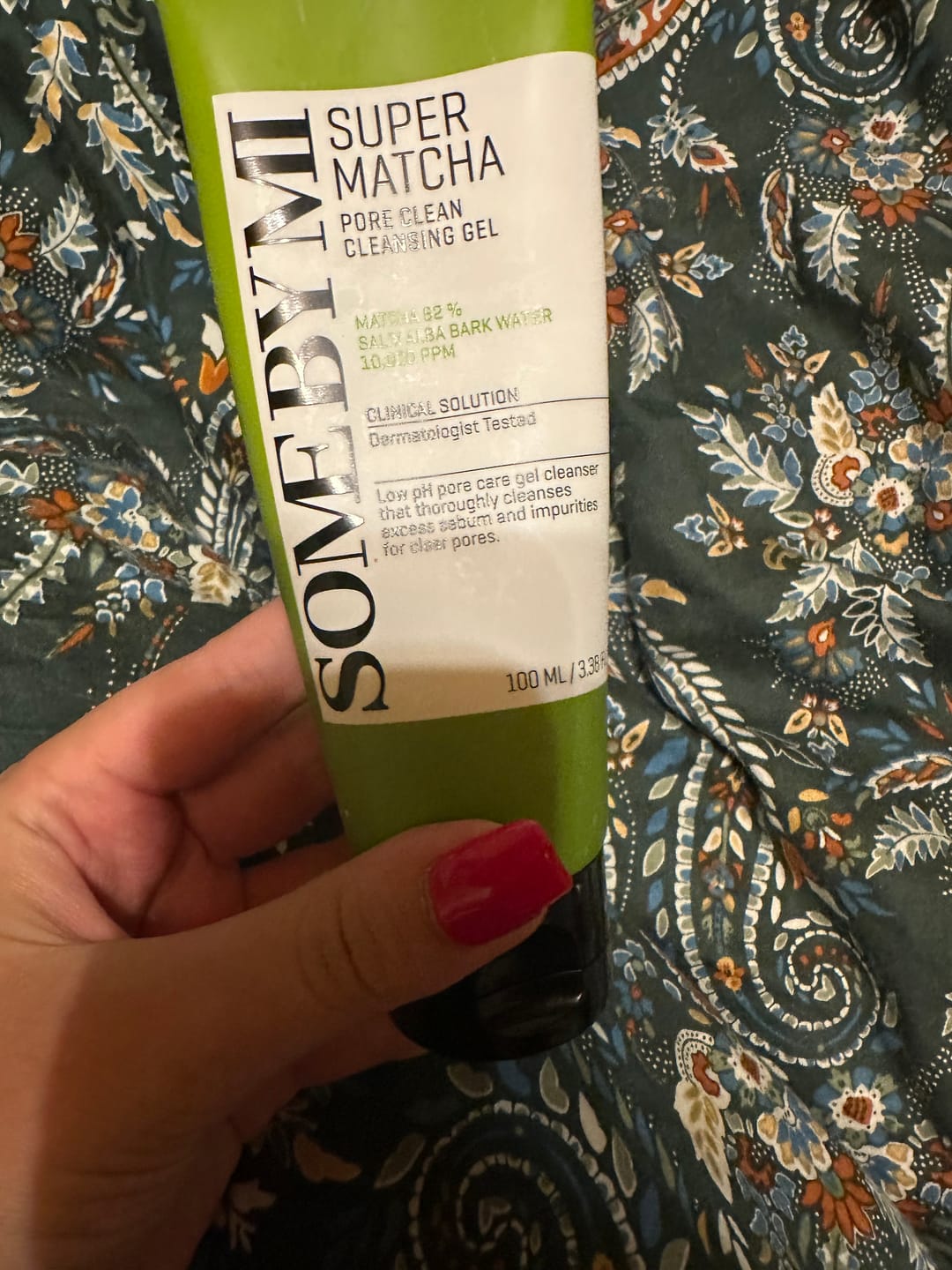 Customer photo review of Gels sejas mazgāšanai ar matcha tēju Some By Mi Super Matcha Pore Clean Cleansing Gel