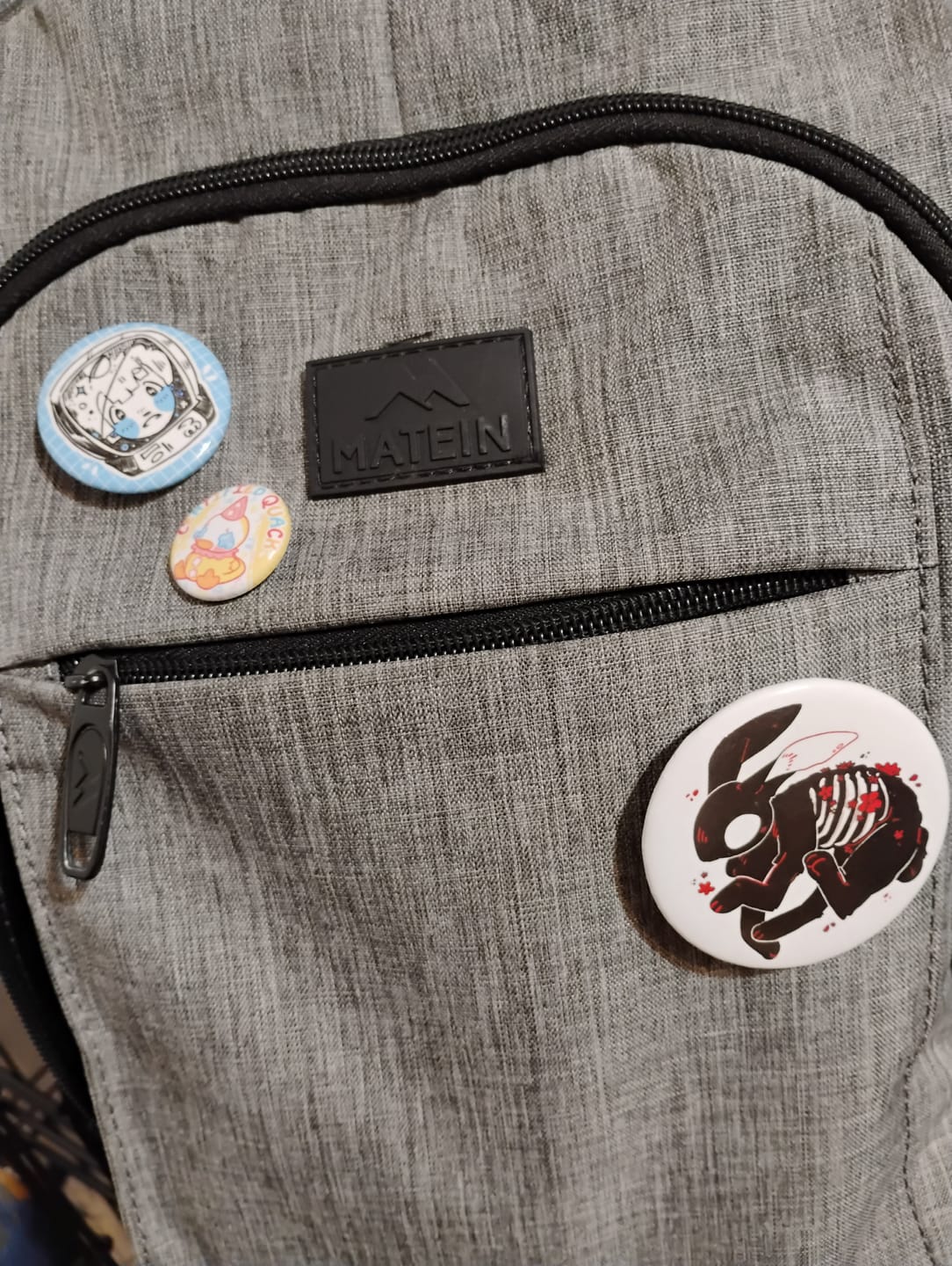 Customer photo review of Skeleton Bunny Button