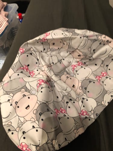 Customer photo review of Komfort OP-Haube Flusspferd Party