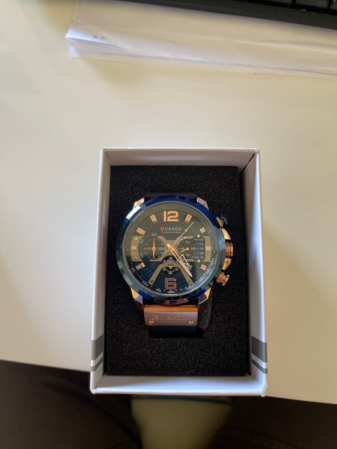 Customer photo review of Curren Galacticos® orologio uomo pelle