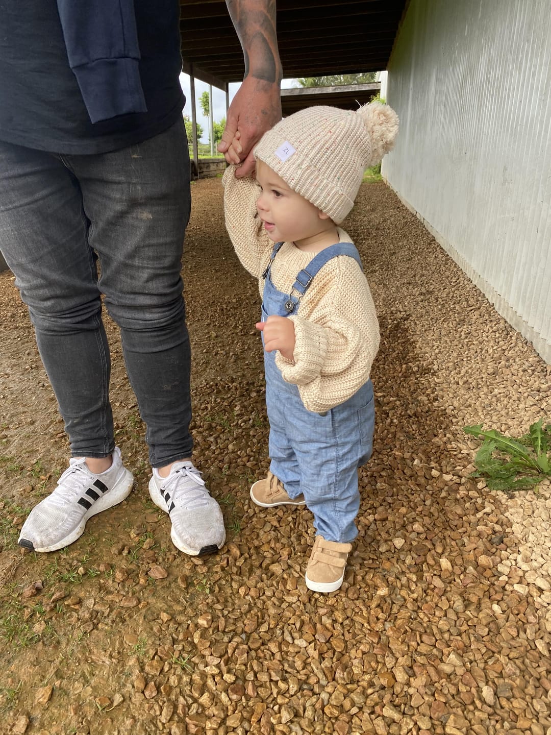 Customer photo review of BEANIE | OATMEAL FLECK