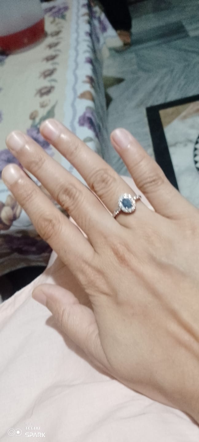 Customer photo review of SAPPHIRE STONE OF NATURE RING