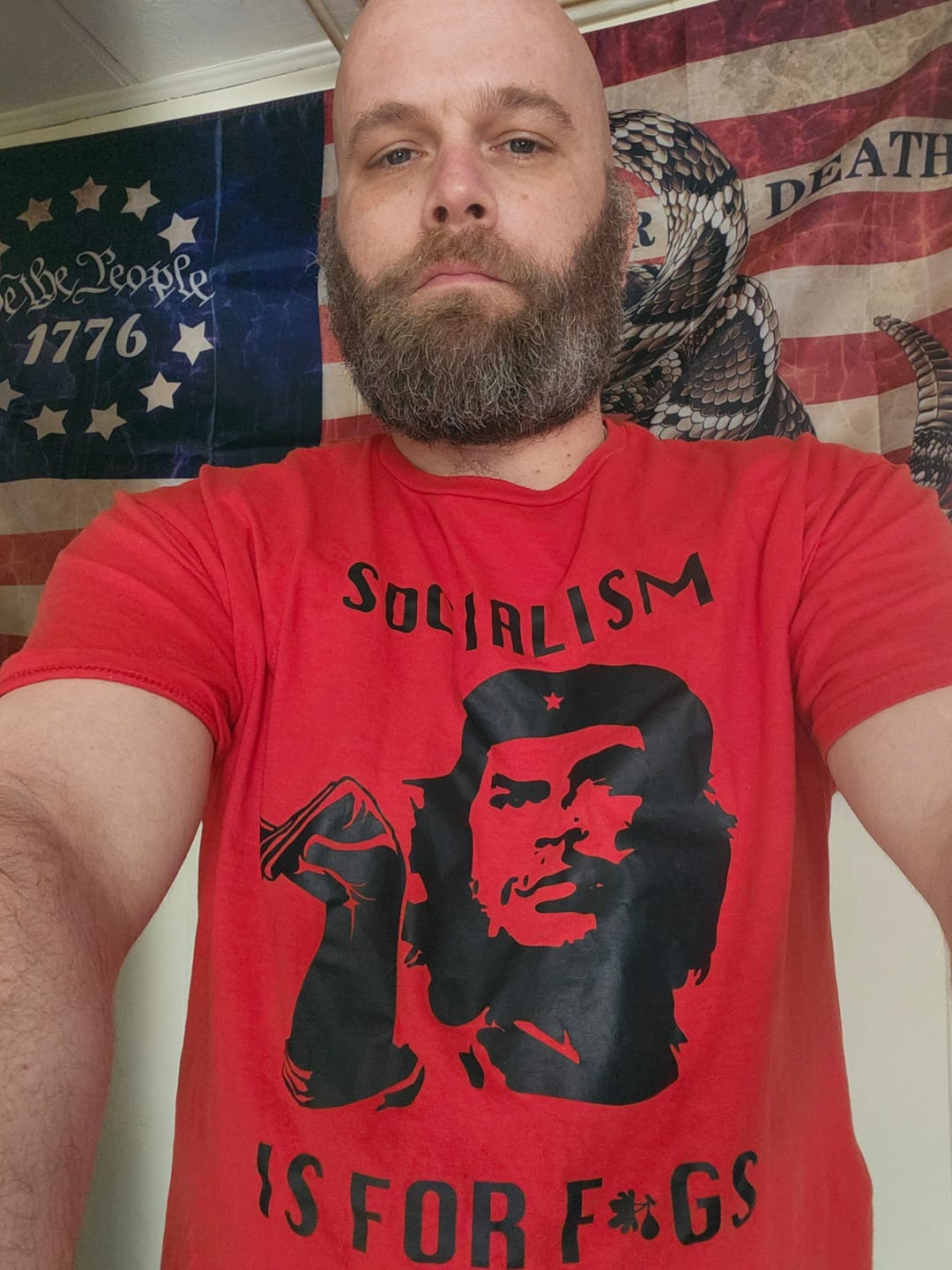 Customer photo review of Socialism is ... T-Shirt