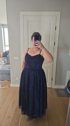 Customer photo review of FINAL SALE - LABYRINTH™ Jareth Gown With Matching Cape in Midnight Blue