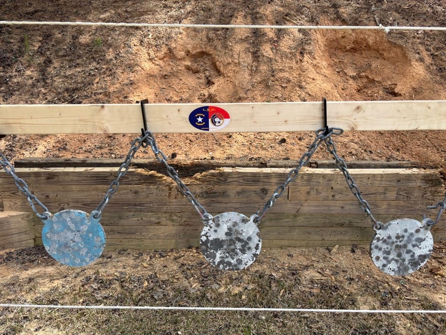Customer photo review of AR500 Steel 2X4 Target Hanger - 2 SET