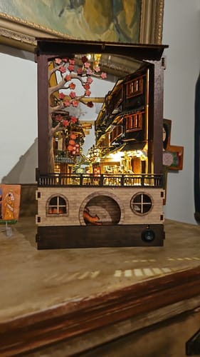 Customer photo review of JiuFen Old Street Book Nook Kit