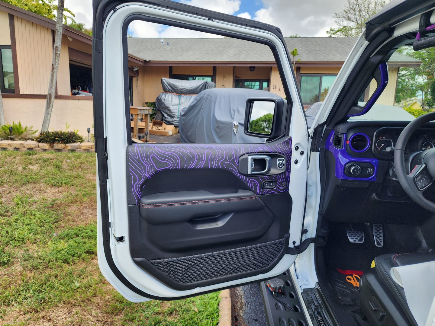 Customer photo review of 2018+ Wrangler JL Door Skins | Topographic