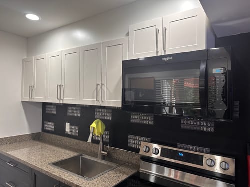 Customer photo review of 24" Wide x 24" High Wall Cabinet - Thermofoil Doors