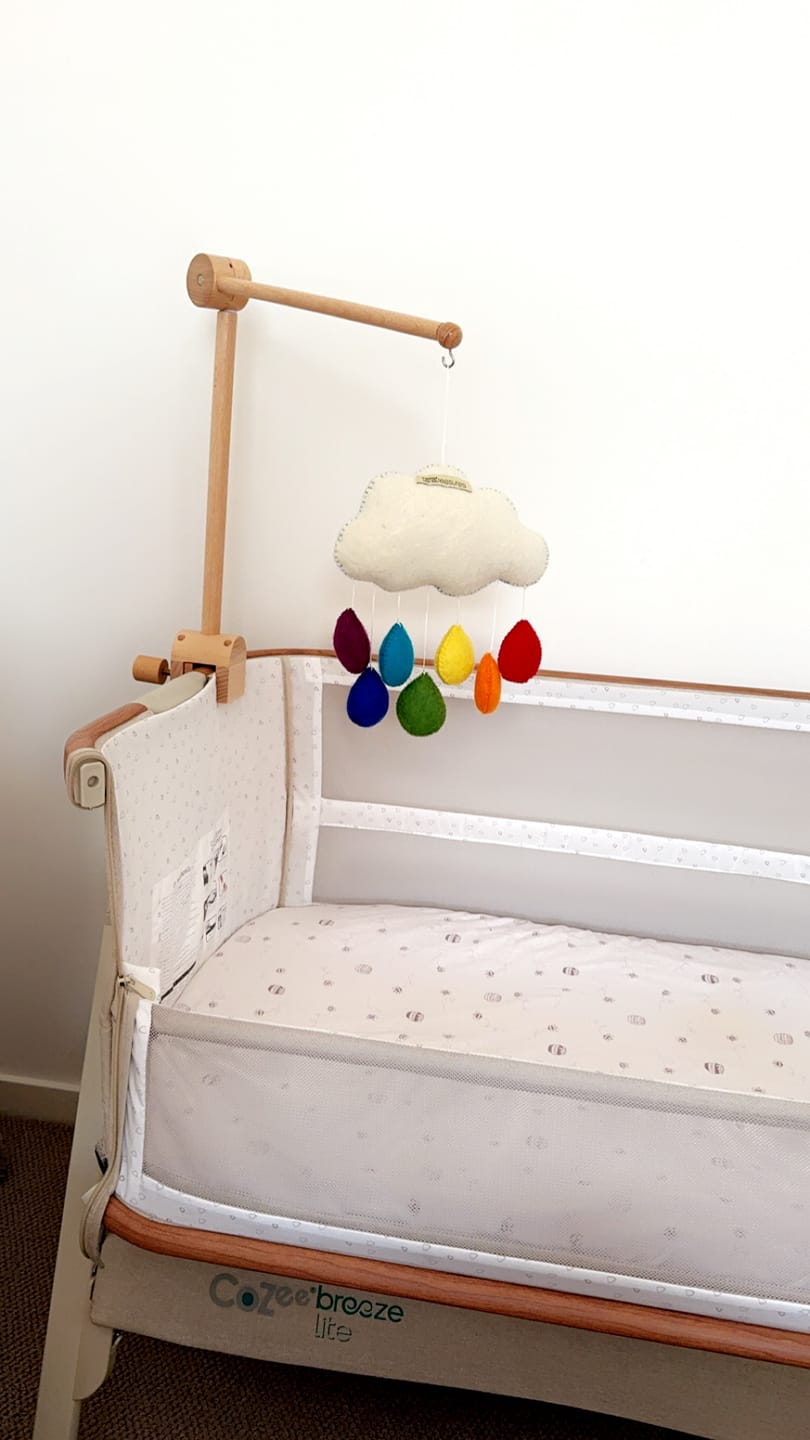 Customer photo review of Cloud Nursery Mobile - Medium Rainbow