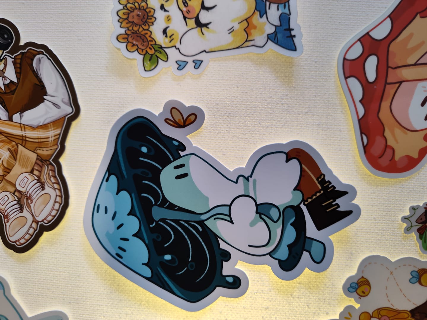Customer photo review of Cute Ghost Stickers! : V6