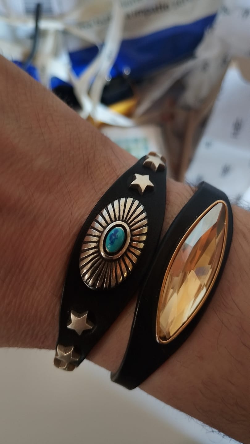 Customer photo review of Bracciale pelle Tè-Quila Tulsi