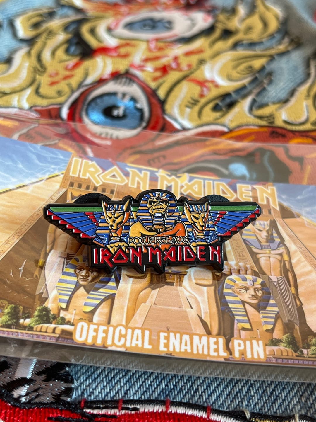 Customer photo review of Iron Maiden - Powerslave Wings - Pin