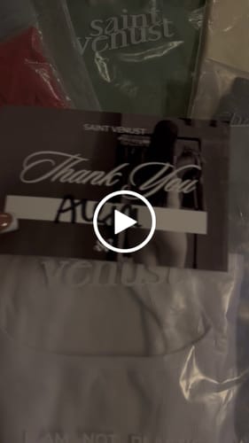 Customer video review of Rib Logo Tank - Blond