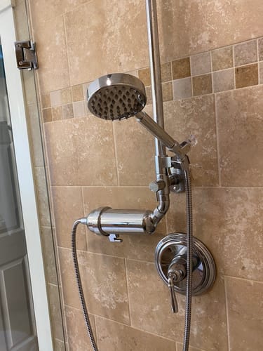 Customer photo review of 1-Spray Handheld Shower Head Set