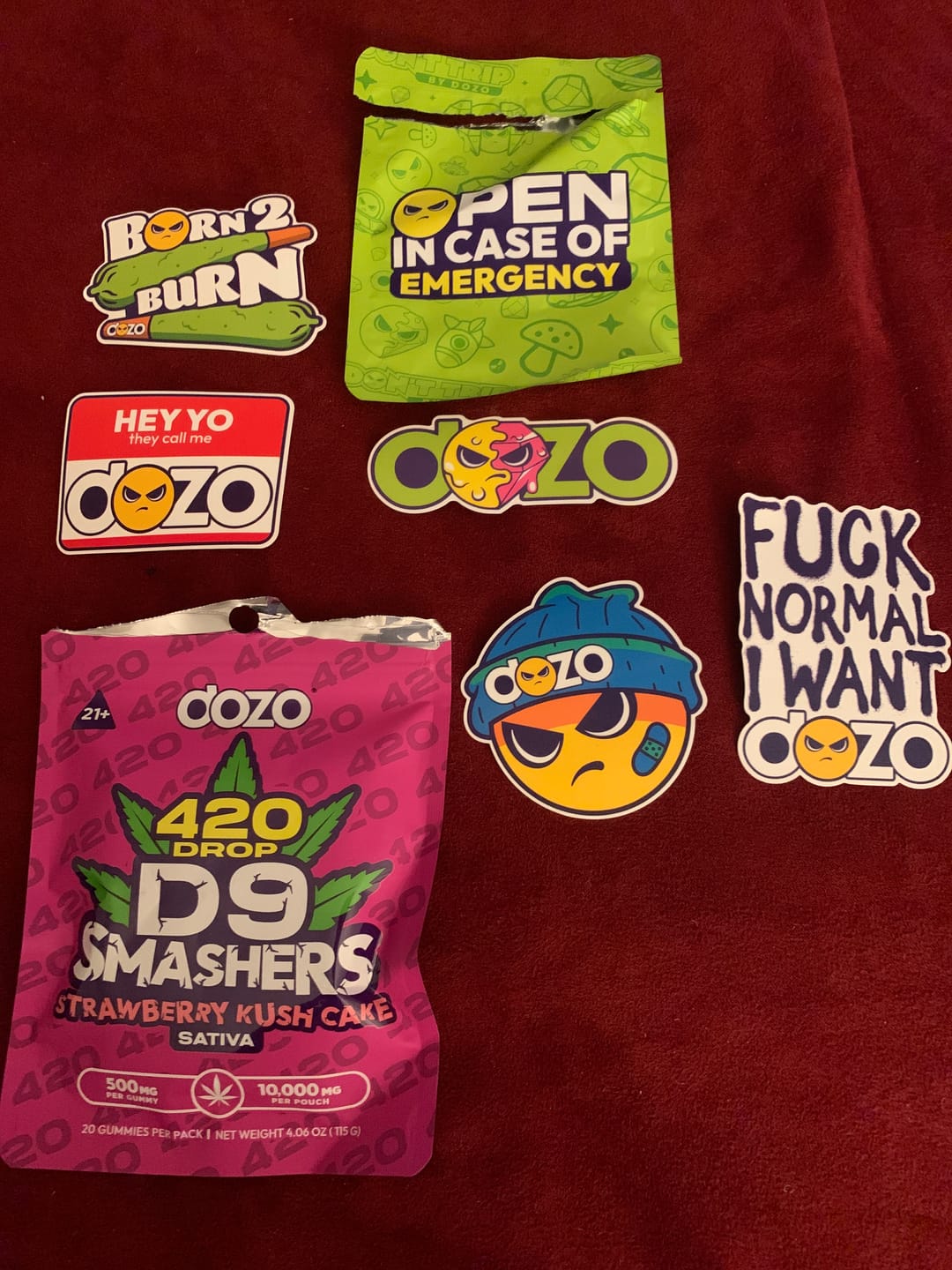Customer photo review of D9 Smasher Gummies - New 420 Limited Drop