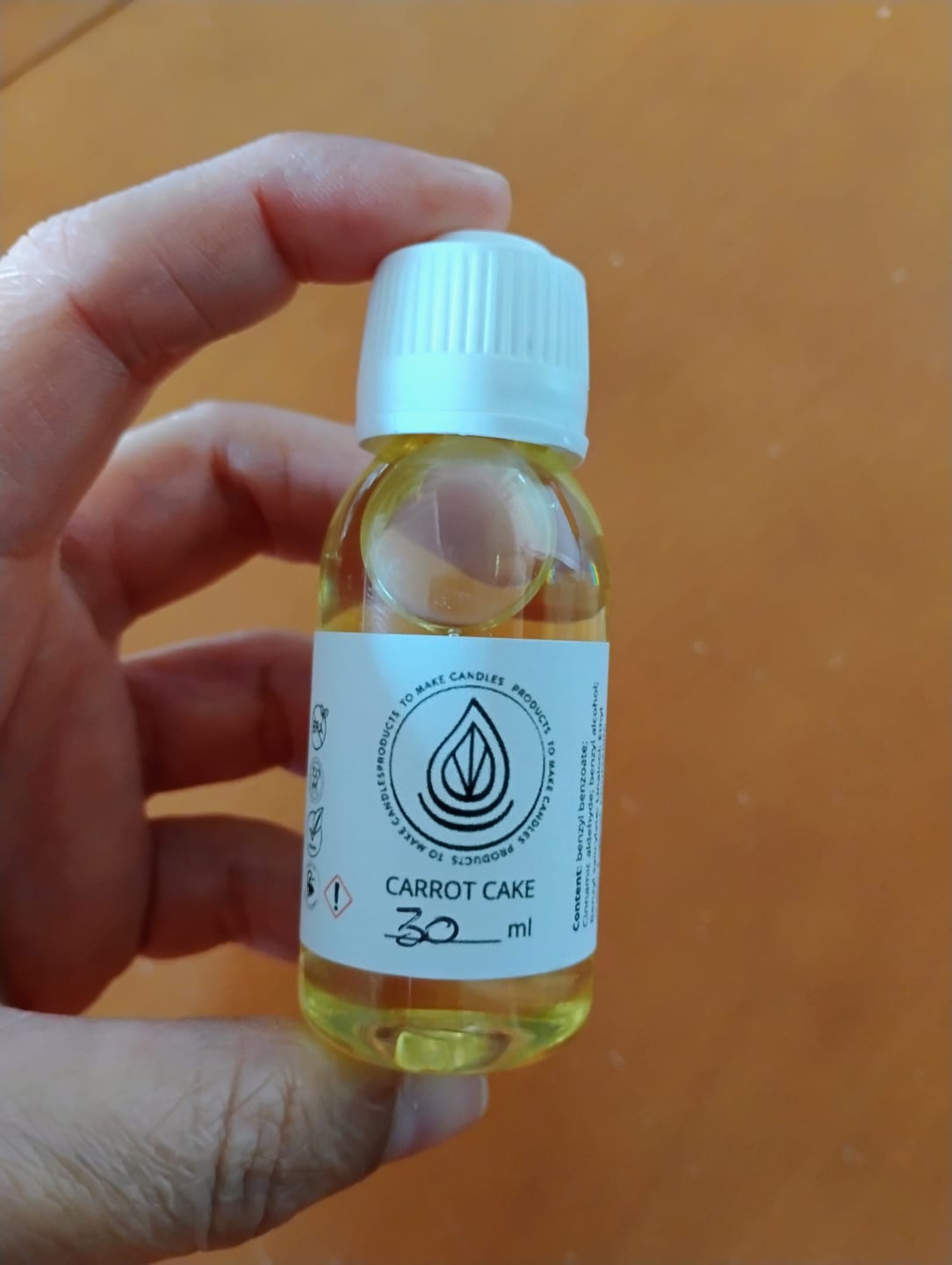 Customer photo review of Fragancia CARROT CAKE