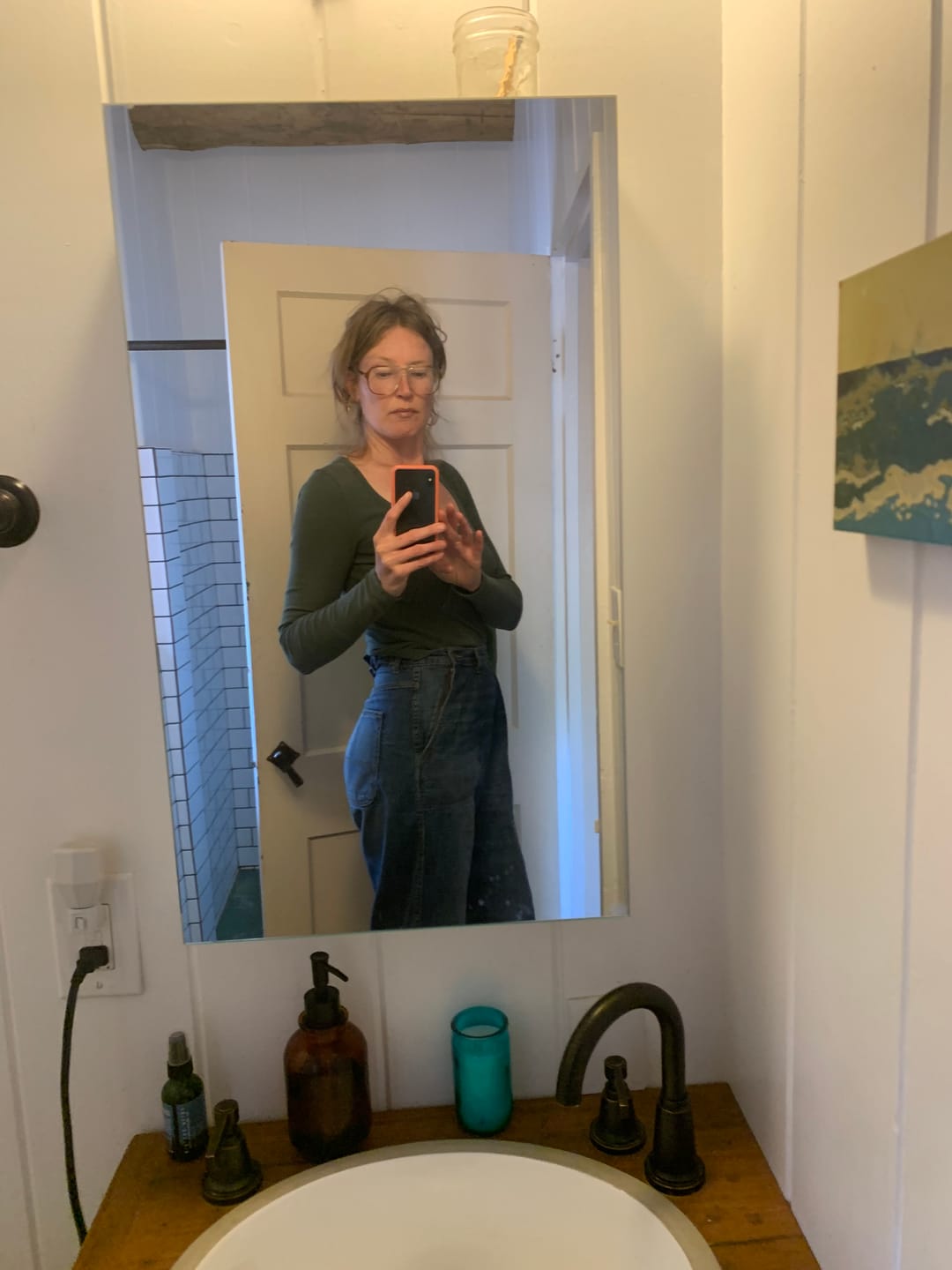 Customer photo review of Relaxed Fit 033 • Vintage Indigo Wash