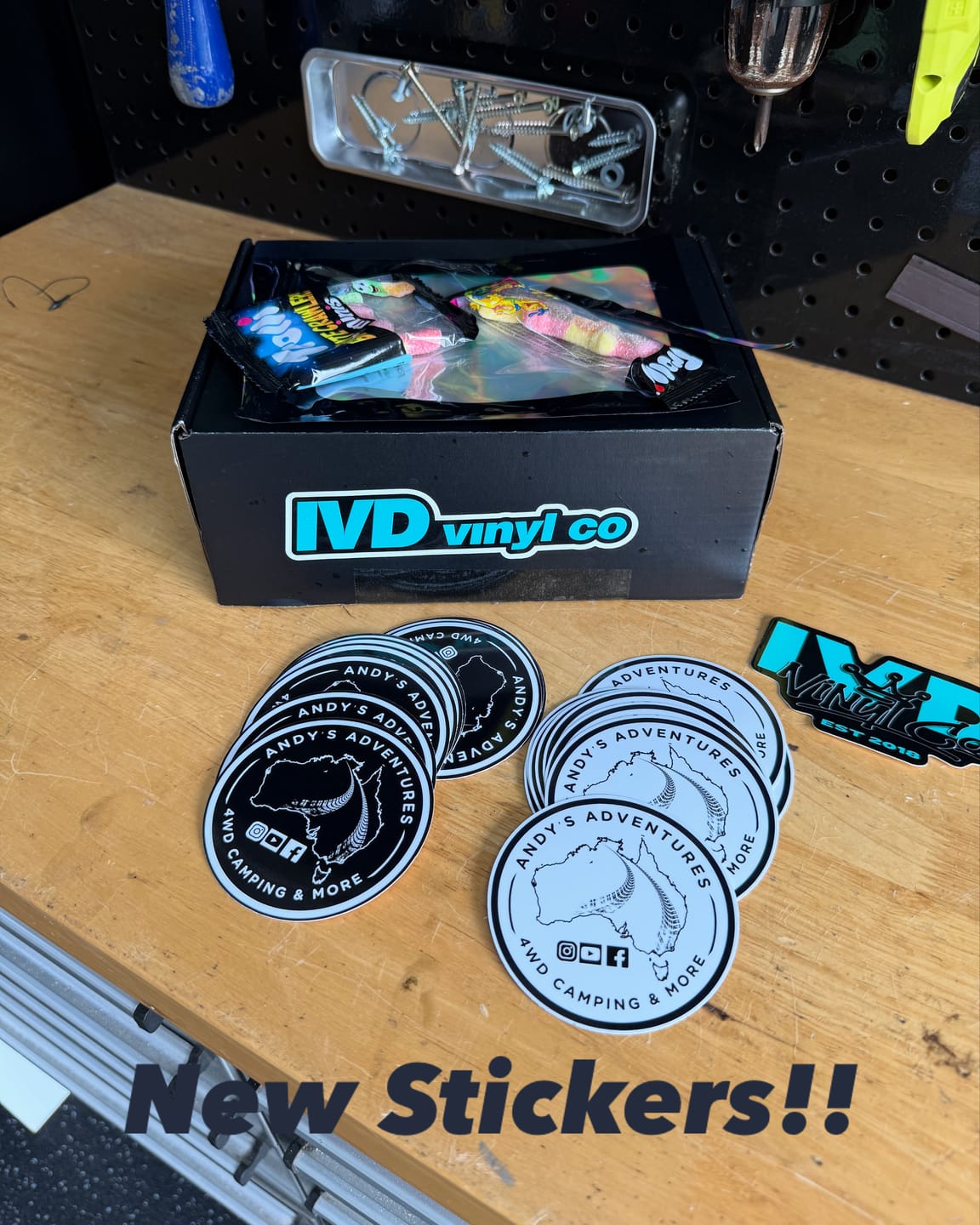 Customer photo review of Circle - Custom Stickers