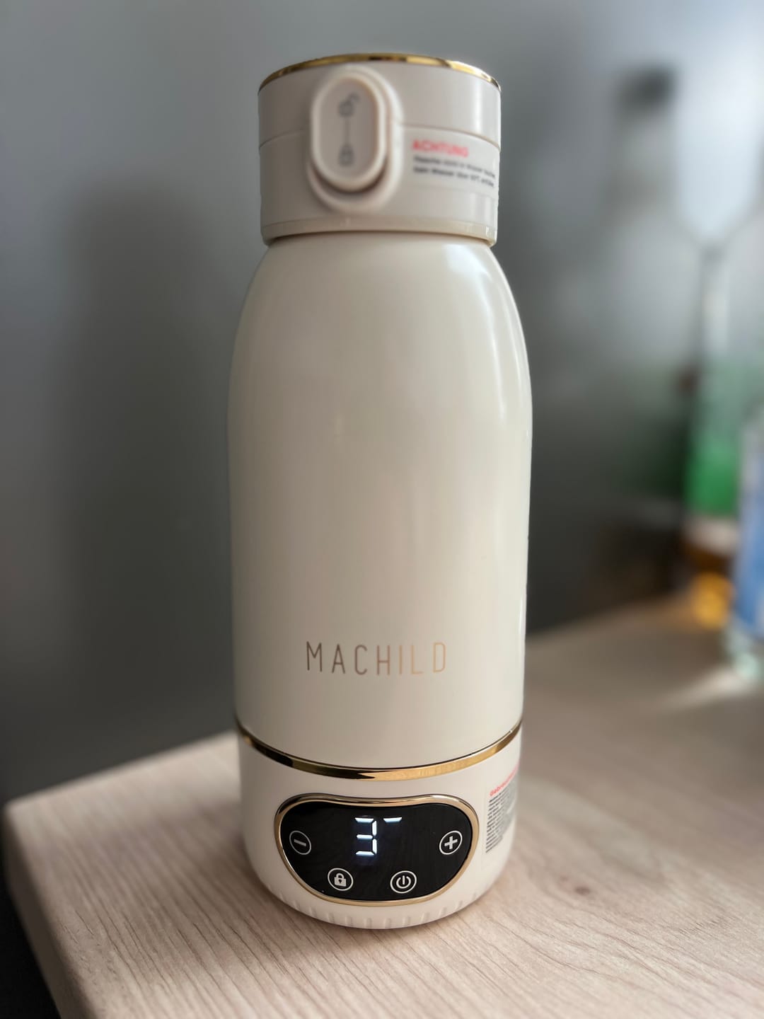 Customer photo review of Tragbarer Fläschchenwärmer + Milchpulverbox + Schnell-Ladegerät