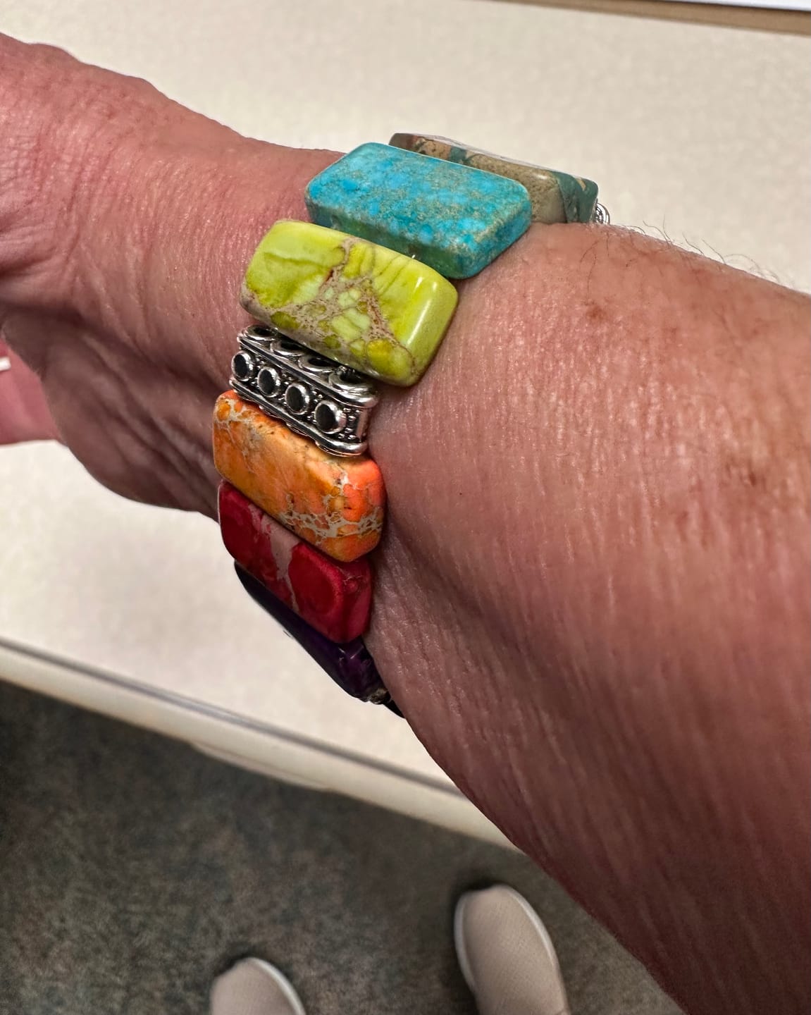 Customer photo review of Chakra Harmony Stretch Apple Watch Strap