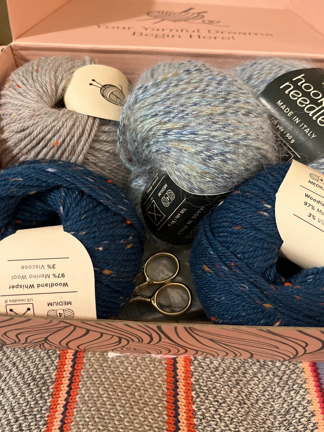Customer photo review of Extra 2 Mystery Balls of Yarn