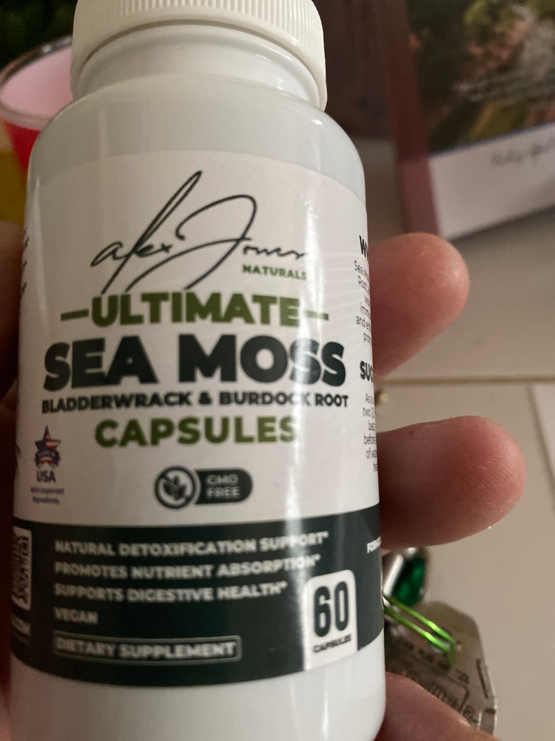 Customer photo review of Ultimate Seamoss Capsules With Bladderwrack & Burdock Root