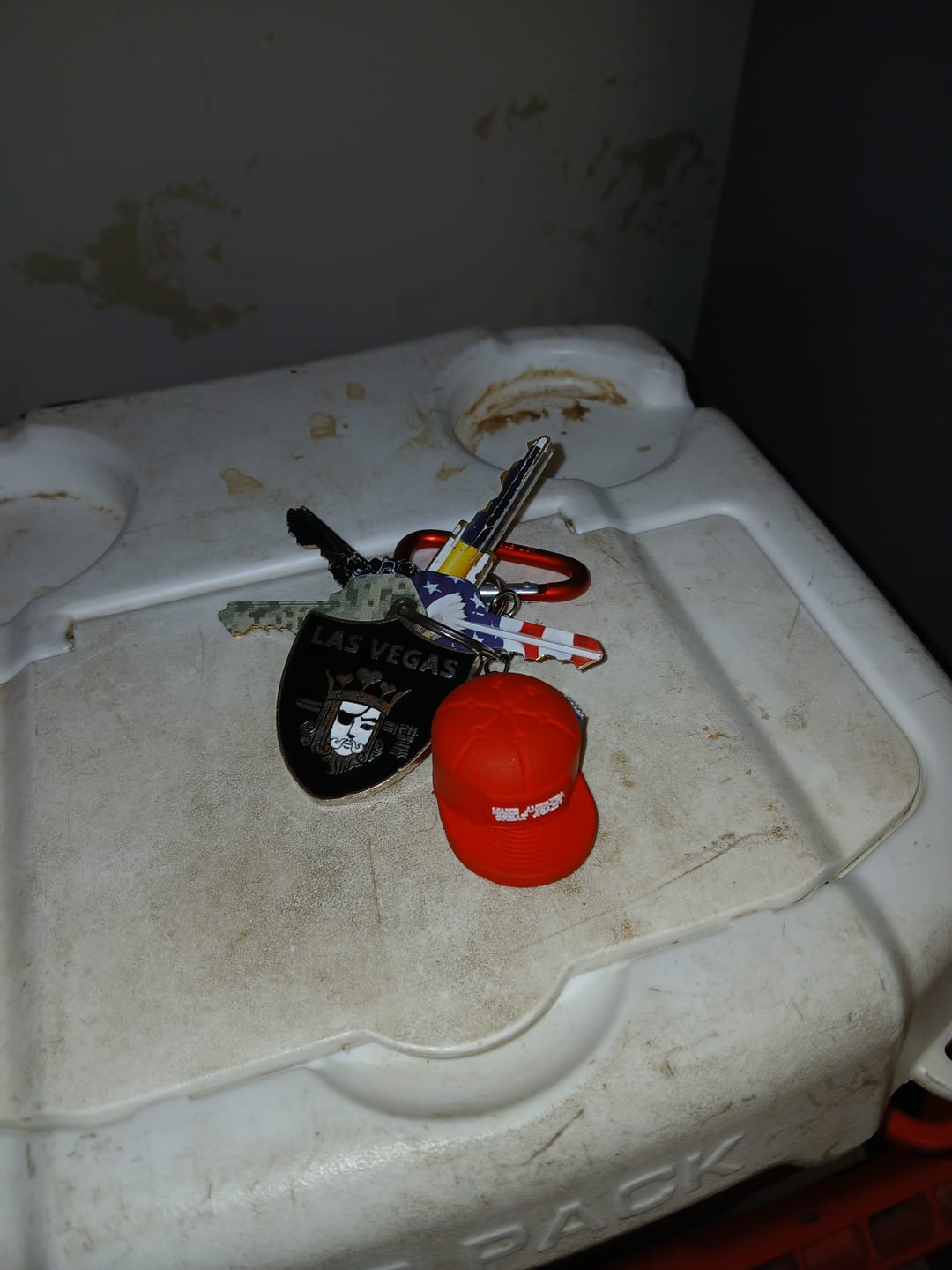 Customer photo review of MAGA Hat Keychain (Limited Edition)