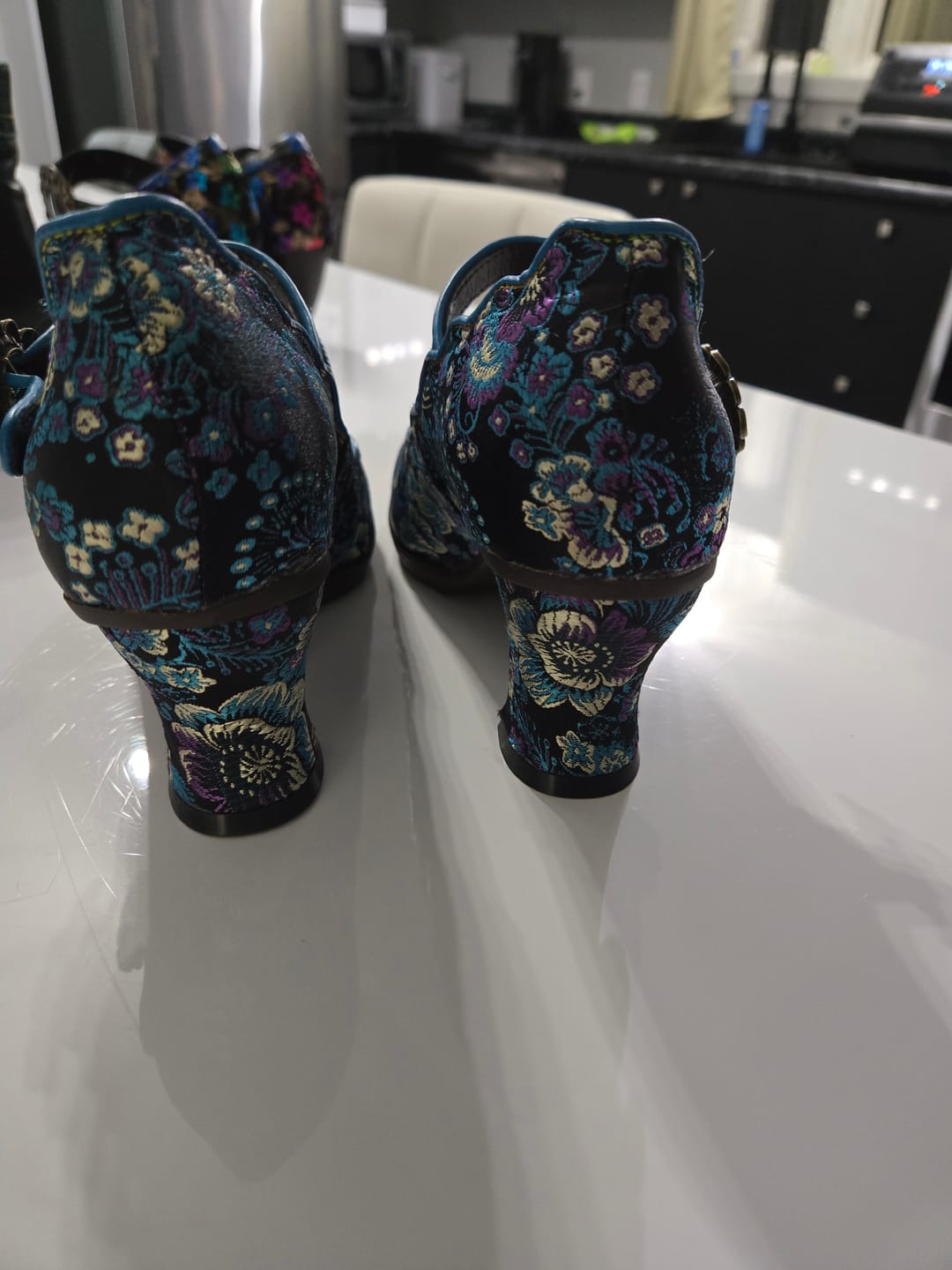 Customer photo review of Retro Handmade Embroidered Pumps