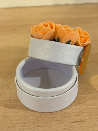 Customer photo review of Boîtes Flower (+options)