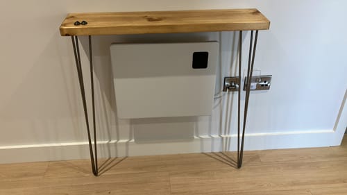 Customer photo review of Console Table 20cm Depth | Hairpin Leg