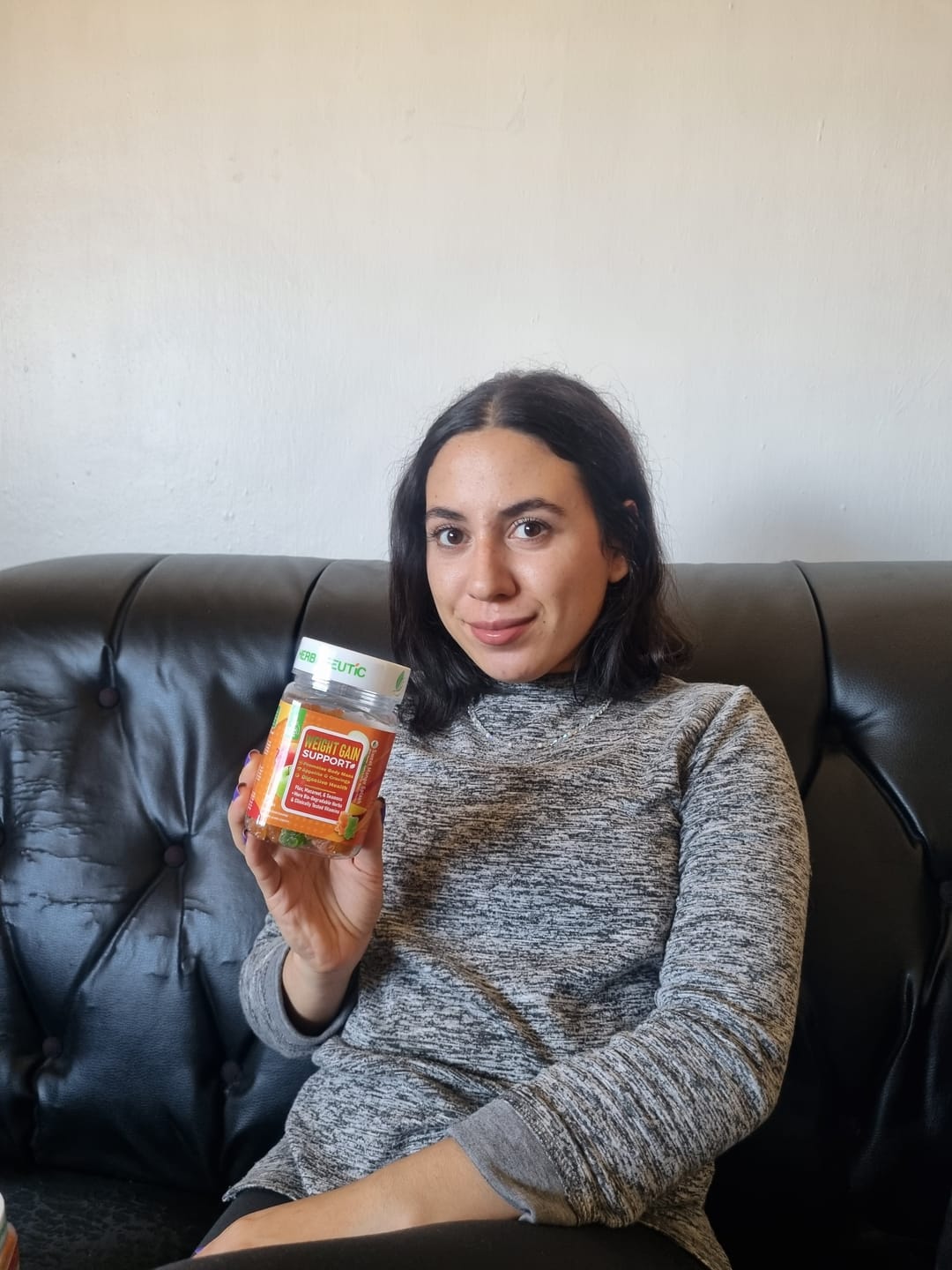 Customer photo review of Herbapeutic Weight Gain Gummies