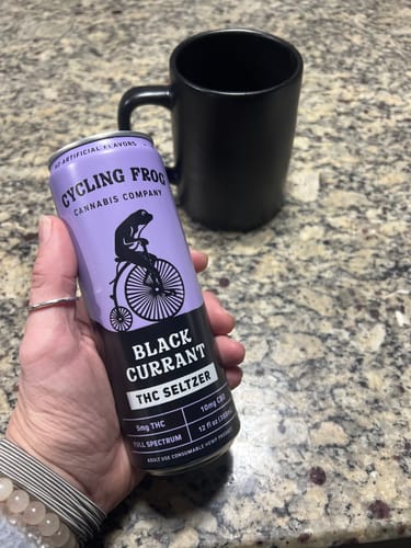 Customer photo review of THC Seltzer Giveaway - Black Currant