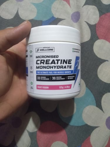Customer photo review of Wellcore - Pure Micronised Creatine Monohydrate (122g, 33 Servings) Fruit Fusion