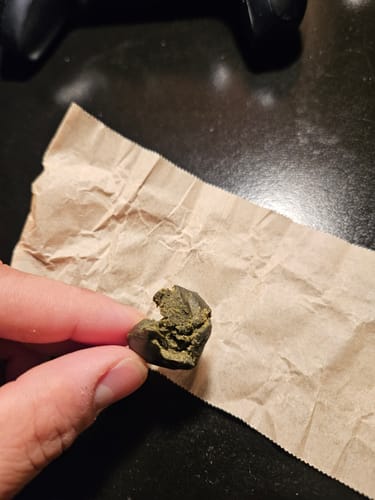 Customer photo review of Banana Kush THCA Moroccan Hash