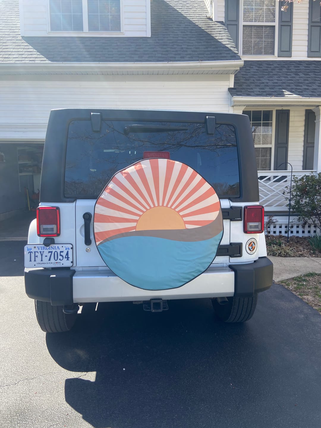 Customer photo review of Vintage Retro Sun Rays on the Water