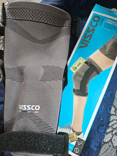 Customer photo review of Hinged Knee Cap | Supports the Knee joint with mediolateral hinges | Color - Grey (Single Piece)