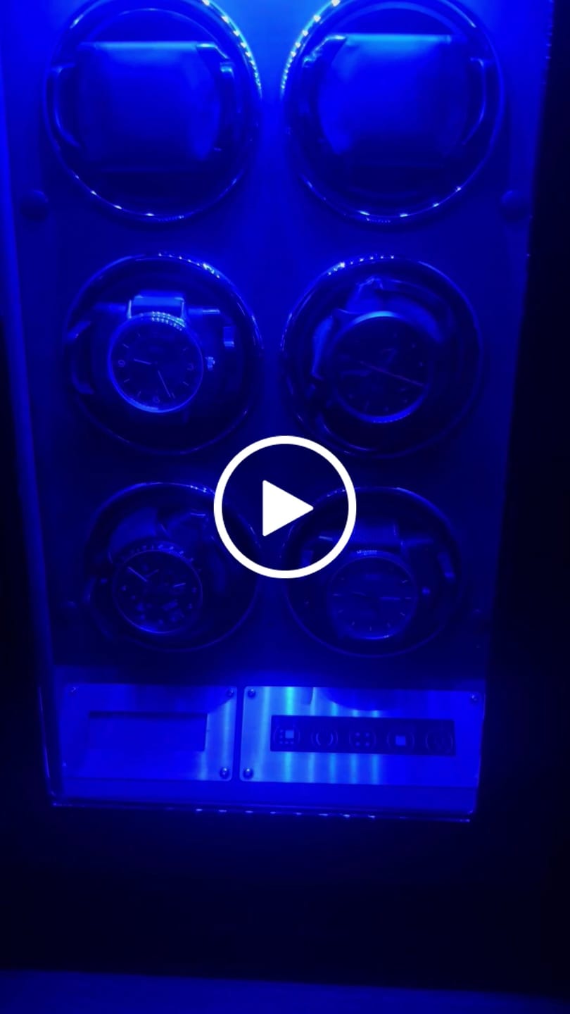 Customer video review of 6 Watch Winders with Fingerprint Lock Unique Watch Holder