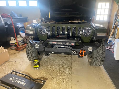 Customer photo review of OPENROAD 12,000lbs Electric Winch with Synthetic Rope-Panther Series 3S