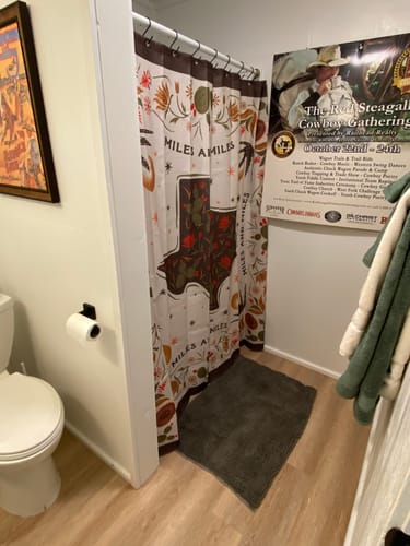Customer photo review of Shower Curtain - Miles and Miles