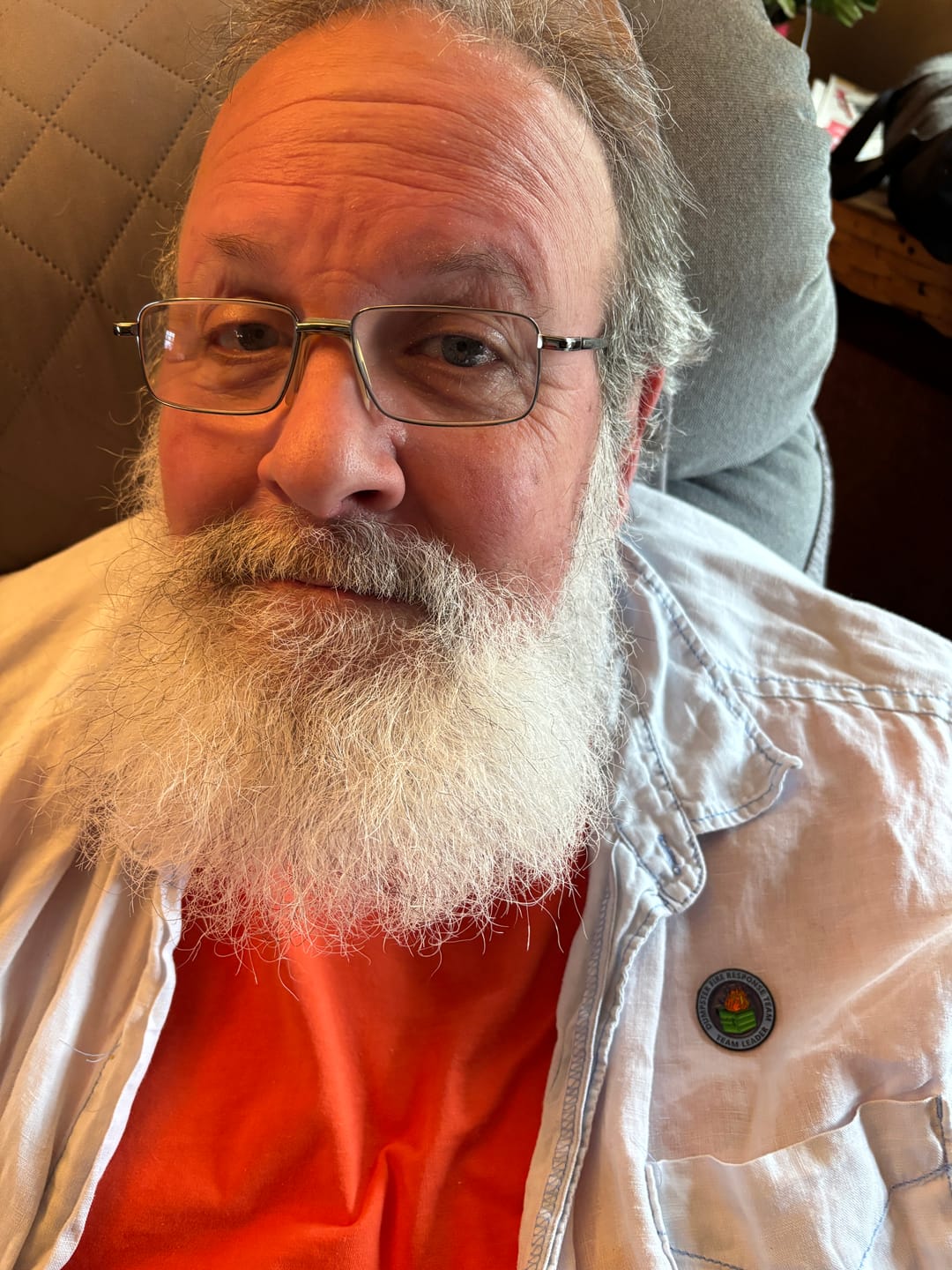 Customer photo review of Dumpster Fire Response Team Leader Pin