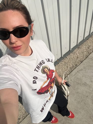 Customer photo review of I Do What I Want - Womens Tee