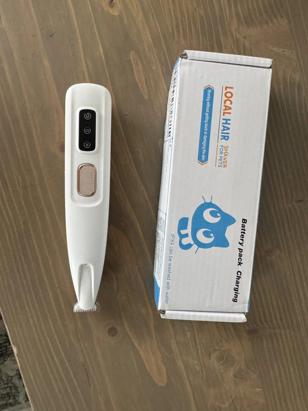Customer photo review of Dog Paw Trimmer with LED Light