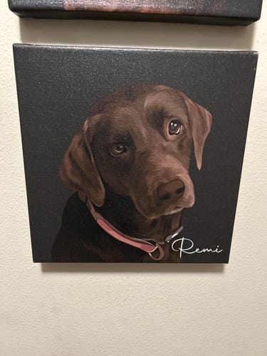 Customer photo review of Pet Art Canvas Wrap