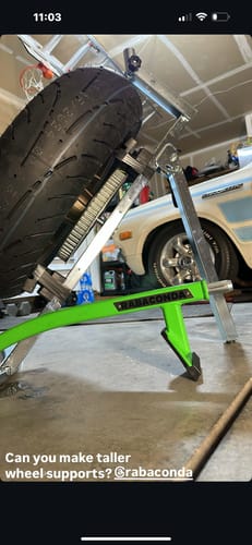 Customer photo review of Rabaconda Street Bike Tire Changer