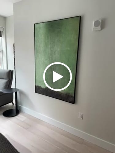 Customer video review of Modern Green Painting #ABAV412