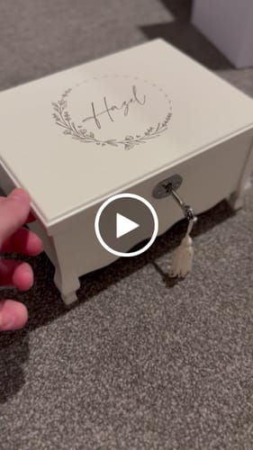 Customer video review of Personalised Musical Jewellery Box