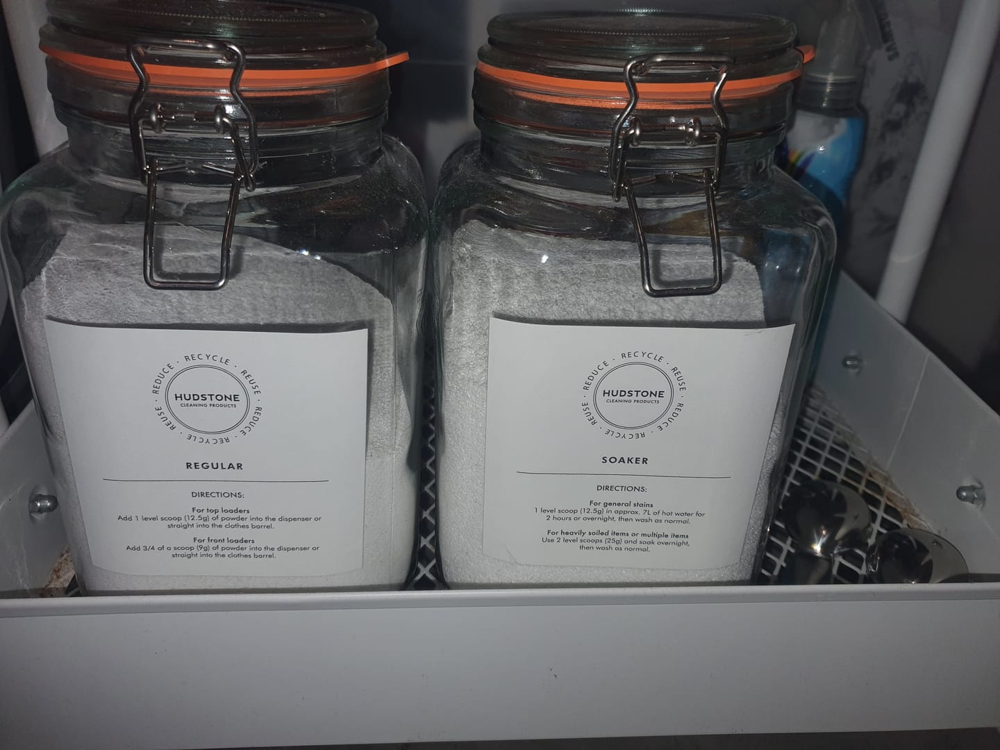 Customer photo review of Jar Labels