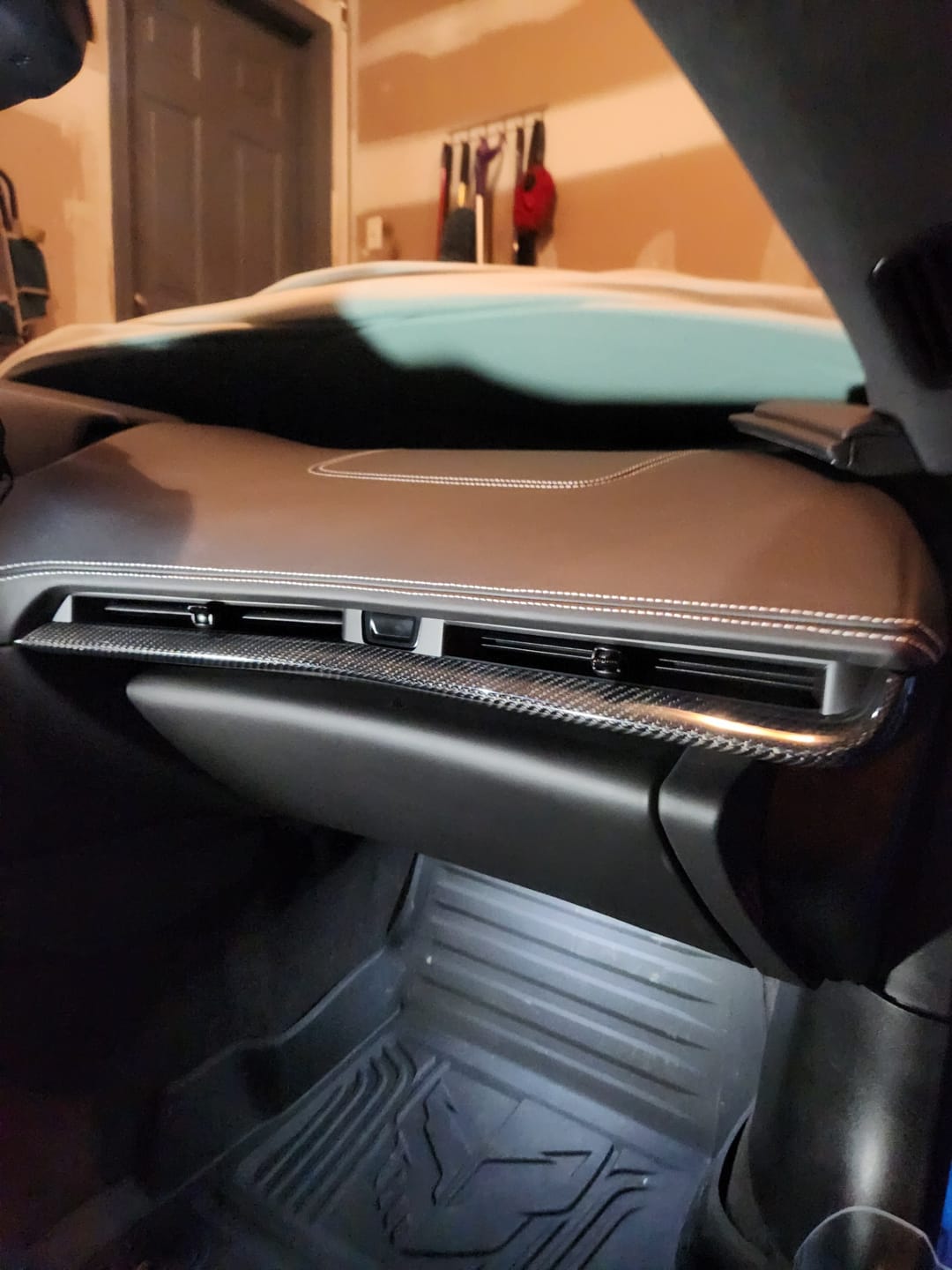 Customer photo review of Chevrolet Corvette C8 Overlay Dash Trim