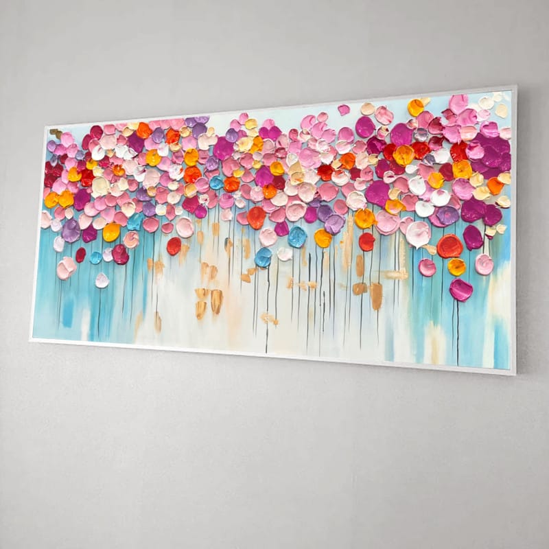 Customer photo review of Colorful Abstract Textured Painting Canvas #AT024